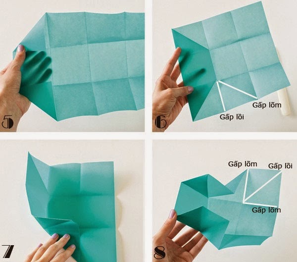 cách làm hộp đựng kẹo bằng giấy