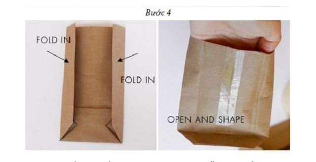 cách làm túi giấy đựng bánh mì