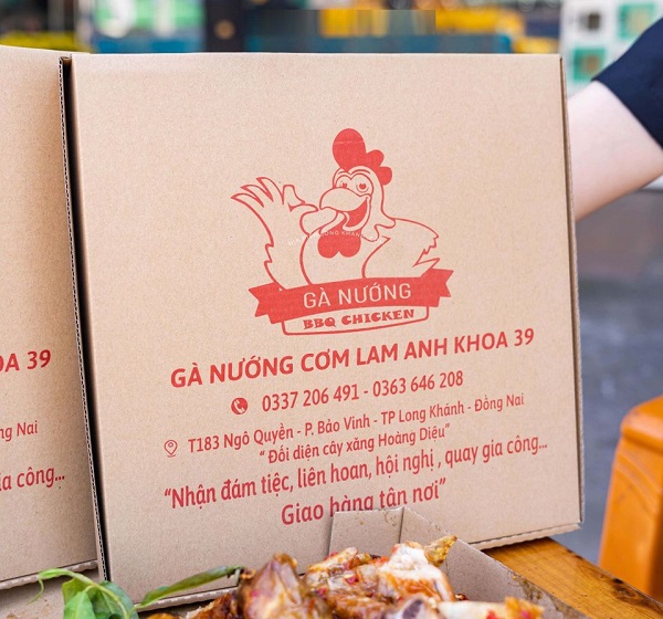 hộp đựng gà nướng
